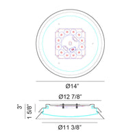Dahlia Ø14" Ceiling Light Flush Mounts