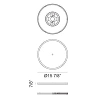 Stratos 1 x 30W LED Ceiling Light Flush Mount