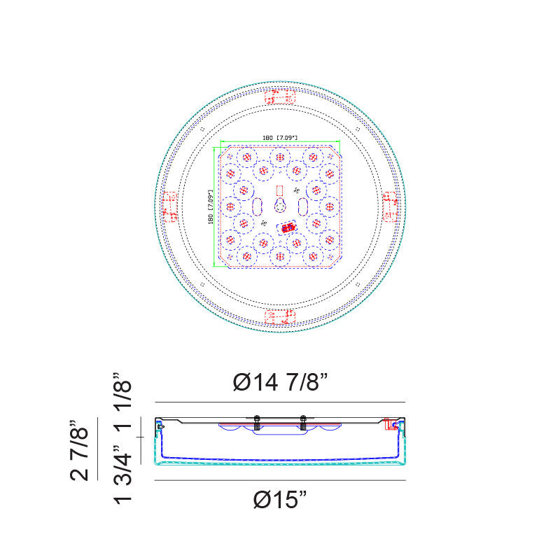 Felicity 1 x 30W LED Ceiling Light Flush Mount
