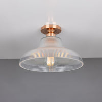 Mono 30cm Railway Flush Fitting Ceiling Light