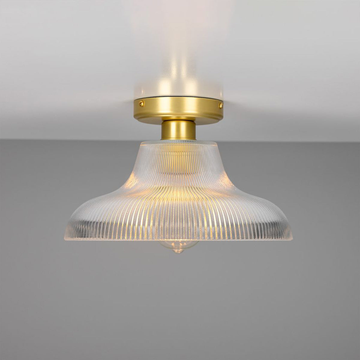 Mono 30cm Railway Flush Fitting Ceiling Light