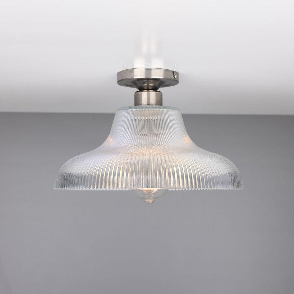 Mono 30cm Railway Flush Fitting Ceiling Light