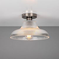 Mono 30cm Railway Flush Fitting Ceiling Light