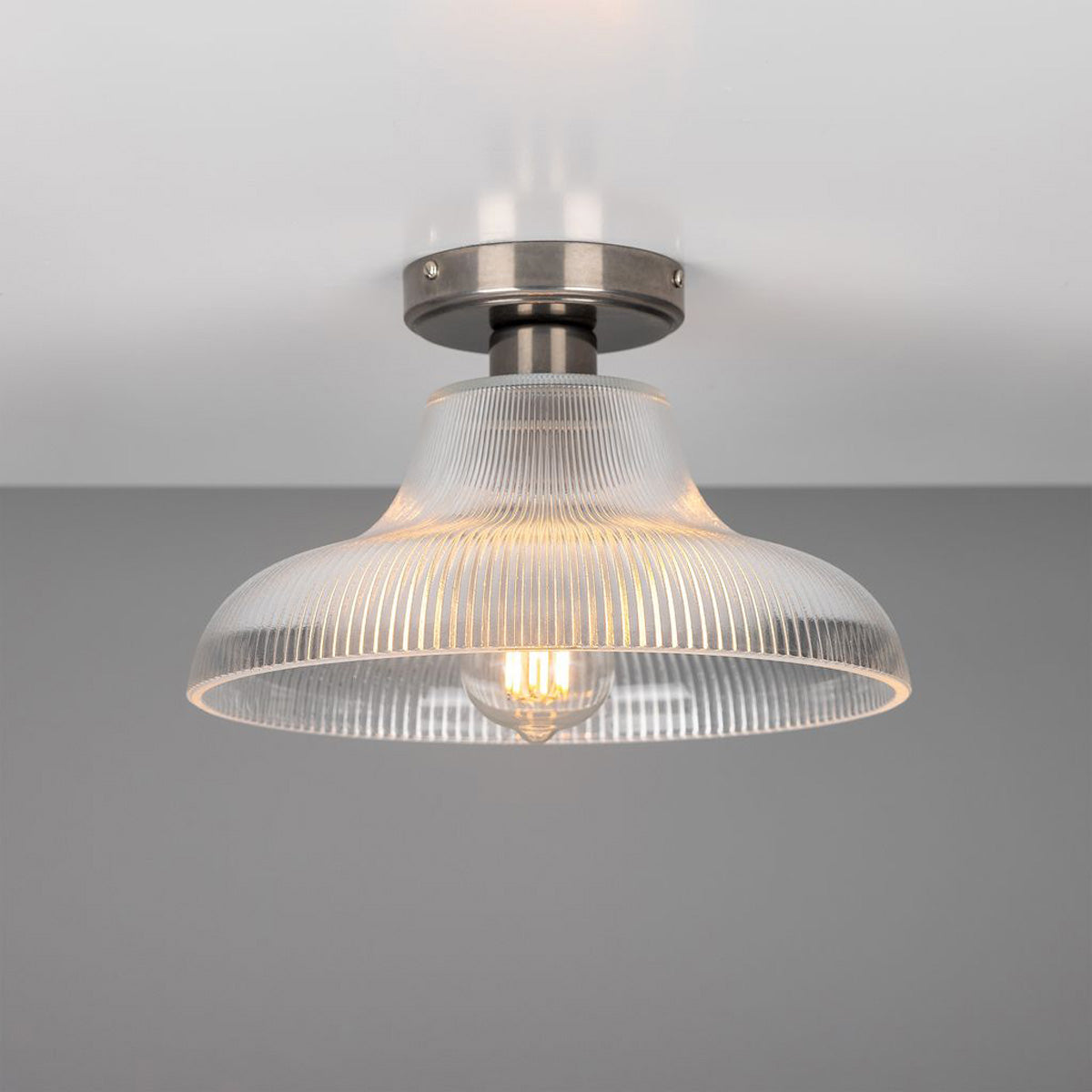 Mono 30cm Railway Flush Fitting Ceiling Light