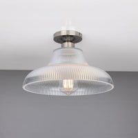 Mono 30cm Railway Flush Fitting Ceiling Light