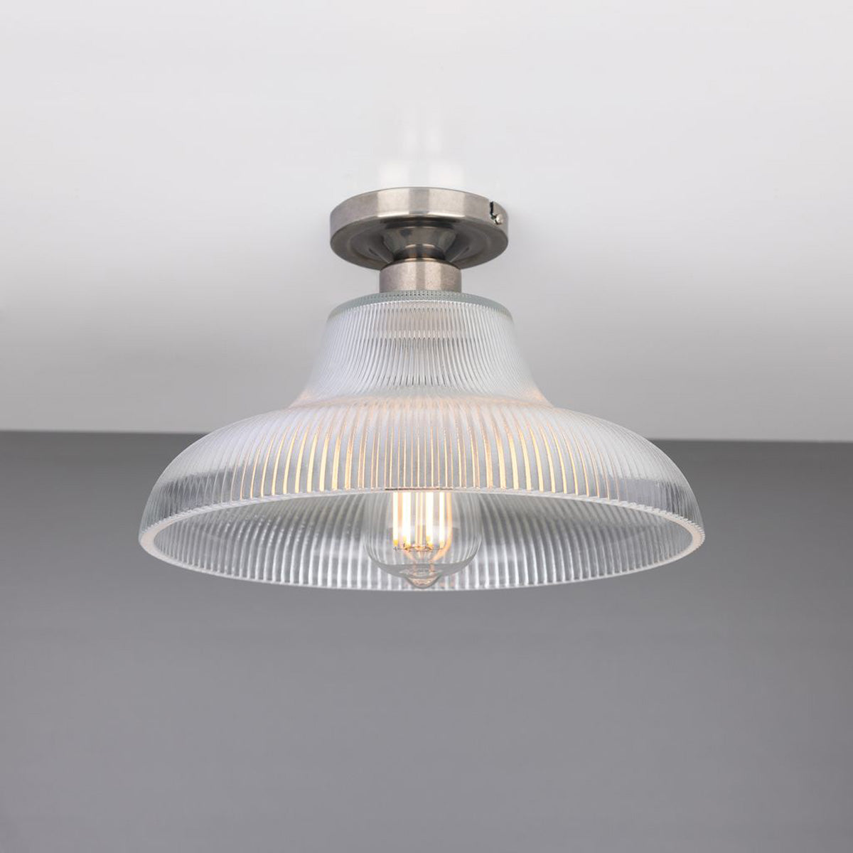 Mono 30cm Railway Flush Fitting Ceiling Light