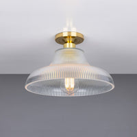 Mono 30cm Railway Flush Fitting Ceiling Light