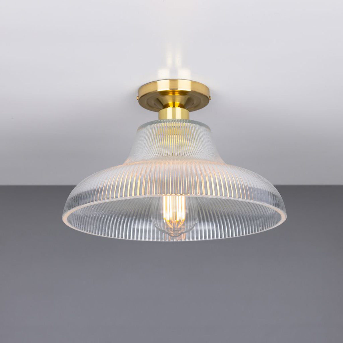 Mono 30cm Railway Flush Fitting Ceiling Light