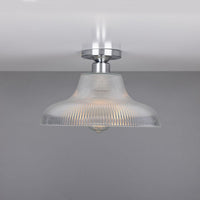 Mono 30cm Railway Flush Fitting Ceiling Light