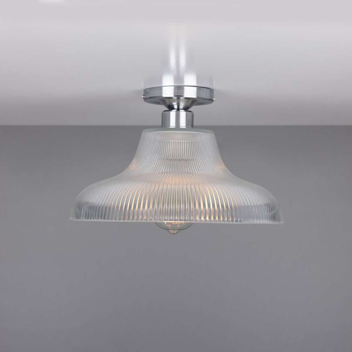 Mono 30cm Railway Flush Fitting Ceiling Light