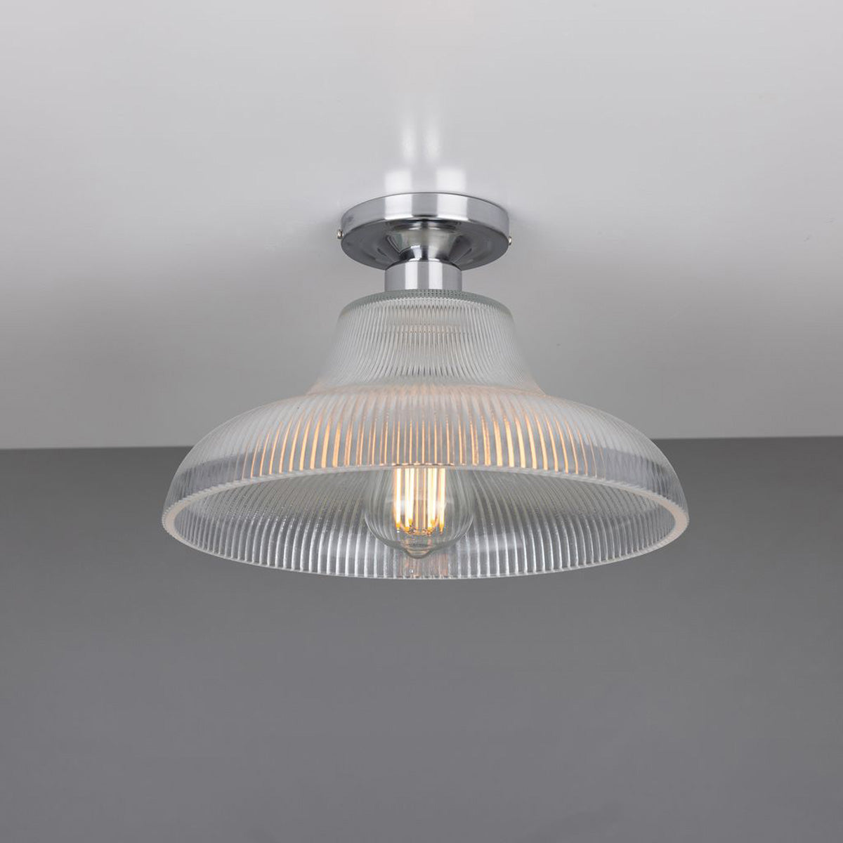 Mono 30cm Railway Flush Fitting Ceiling Light
