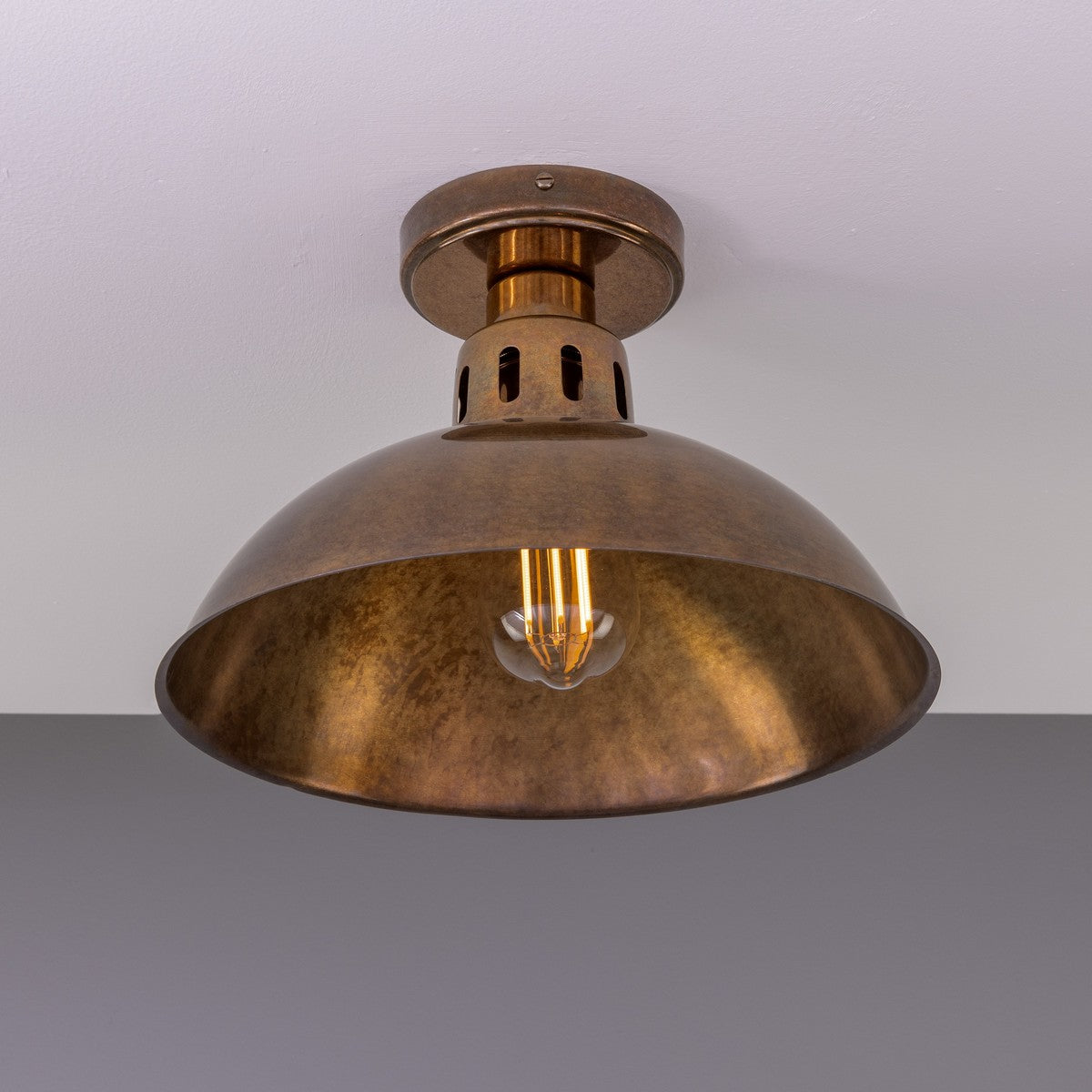 Paris Industrial Brass Ceiling Fitting