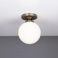 Yaounde Flush Globe Ceiling Light