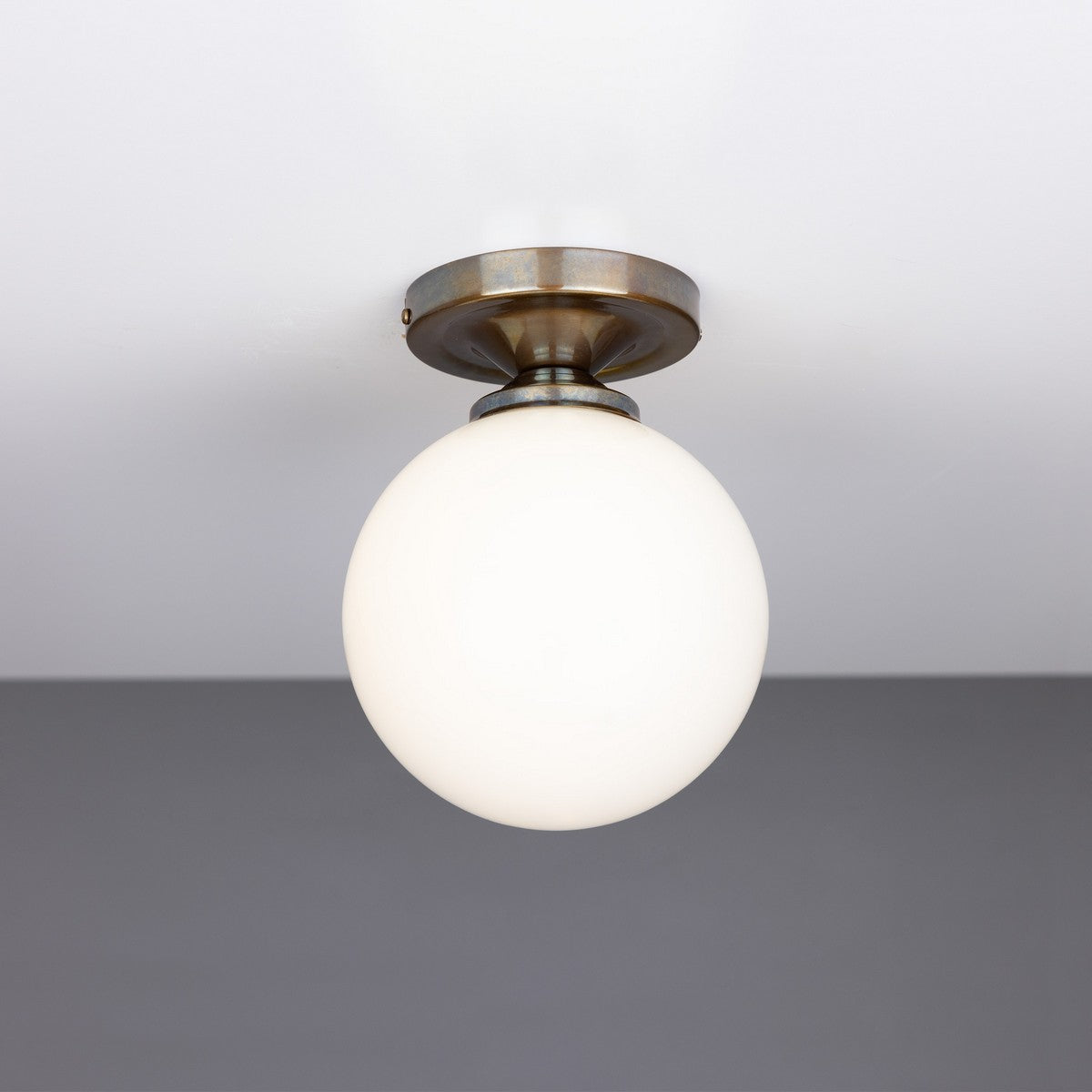 Yaounde Flush Globe Ceiling Light