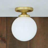 Yaounde Flush Globe Ceiling Light
