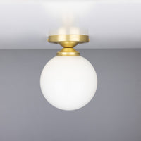 Yaounde Flush Globe Ceiling Light