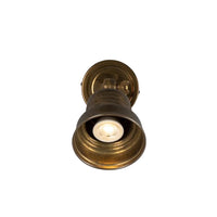 Sucre Antique Brass Industrial Spot Wall Light
