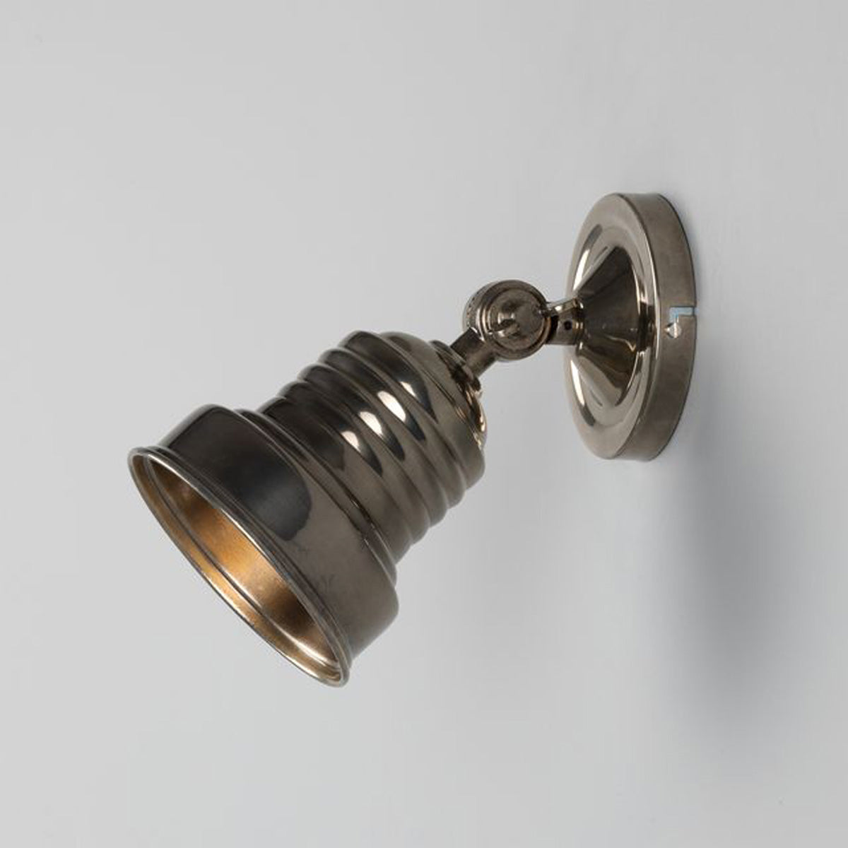 Sucre Antique Brass Industrial Spot Wall Light
