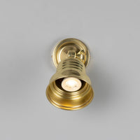 Sucre Antique Brass Industrial Spot Wall Light