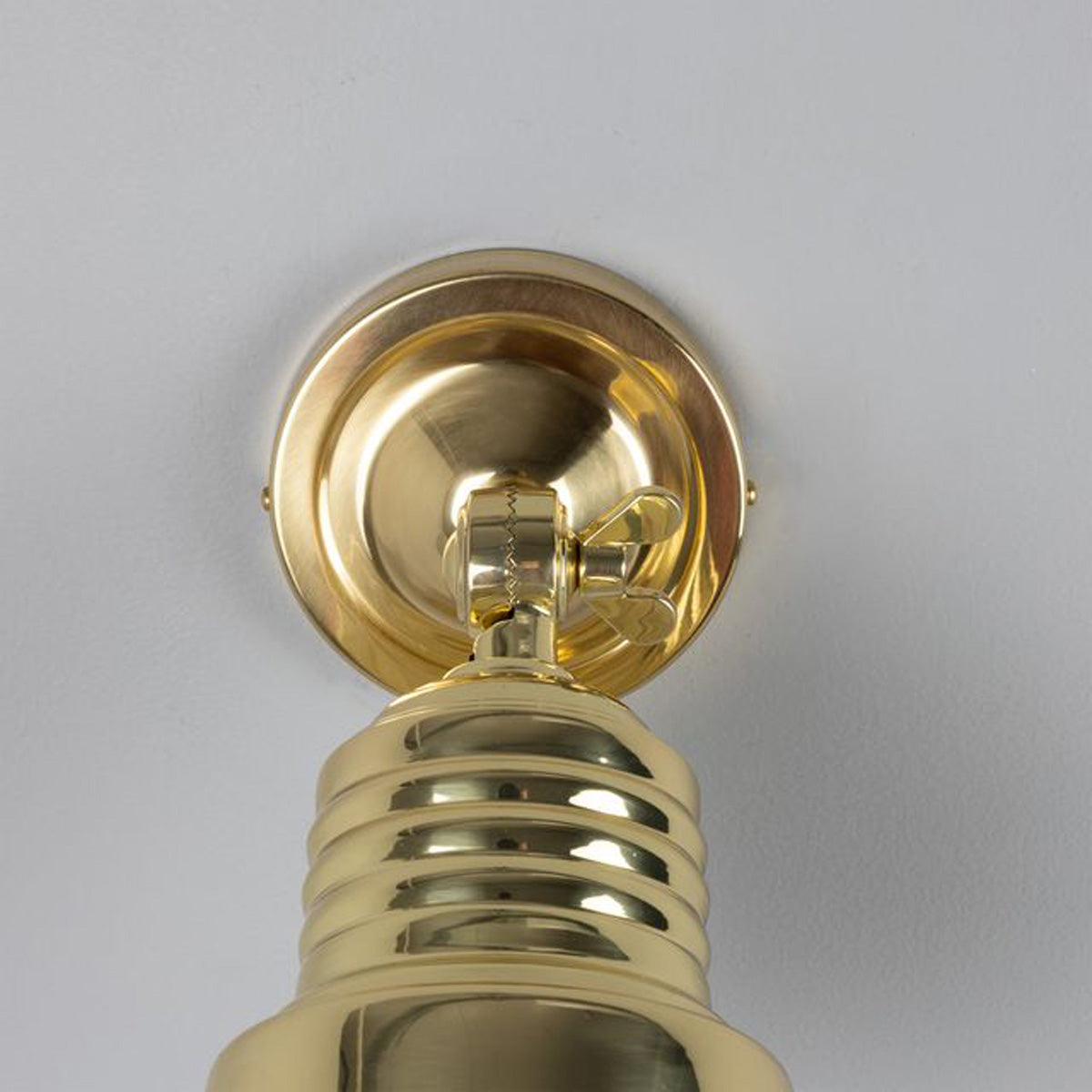 Sucre Antique Brass Industrial Spot Wall Light