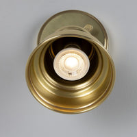Sucre Antique Brass Industrial Spot Wall Light