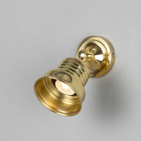 Sucre Antique Brass Industrial Spot Wall Light