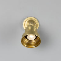 Sucre Antique Brass Industrial Spot Wall Light