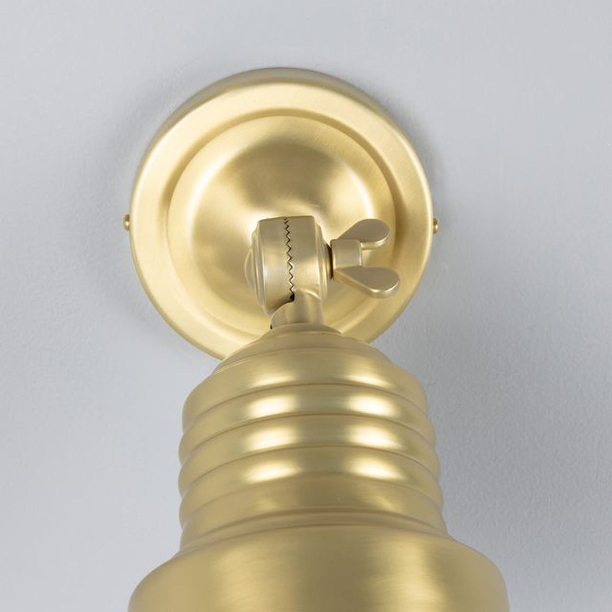Sucre Antique Brass Industrial Spot Wall Light