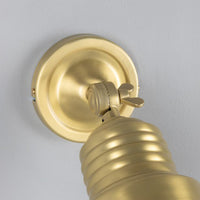 Sucre Antique Brass Industrial Spot Wall Light