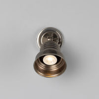 Sucre Antique Brass Industrial Spot Wall Light