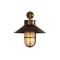 Boyd C Single Arm Wall Light Antique Brass