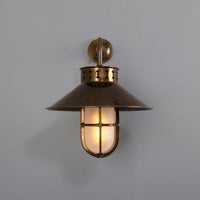 Boyd C Single Arm Wall Light Antique Brass