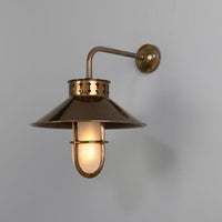 Boyd C Single Arm Wall Light Antique Brass