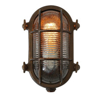 Ruben Small Oval Bulkhead Marine Bathroom Wall Light