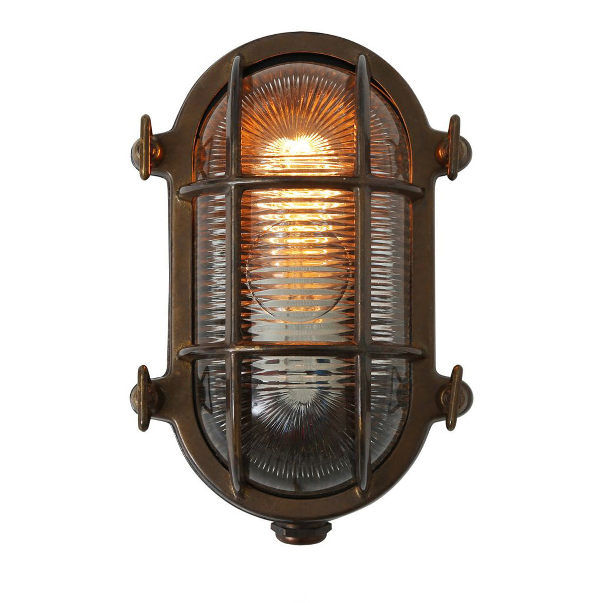 Ruben Small Oval Bulkhead Marine Bathroom Wall Light