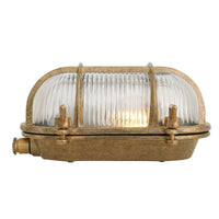 Ruben Small Oval Bulkhead Marine Bathroom Wall Light