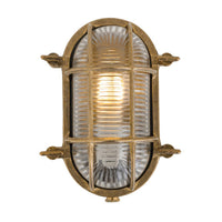 Ruben Small Oval Bulkhead Marine Bathroom Wall Light