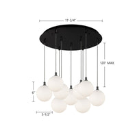 Bolla 6-in 9 Head Multi Pendant