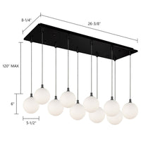 Bolla 6-in 10 Head Multi Pendant