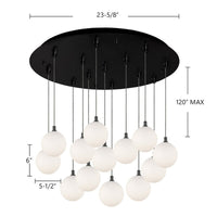 Bolla 6-in 13 Head Multi Pendant