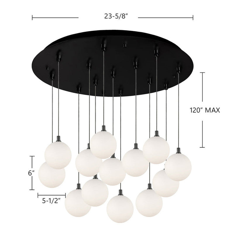 Bolla 6-in 13 Head Multi Pendant