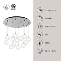 Bolla 6-in 13 Head Multi Pendant