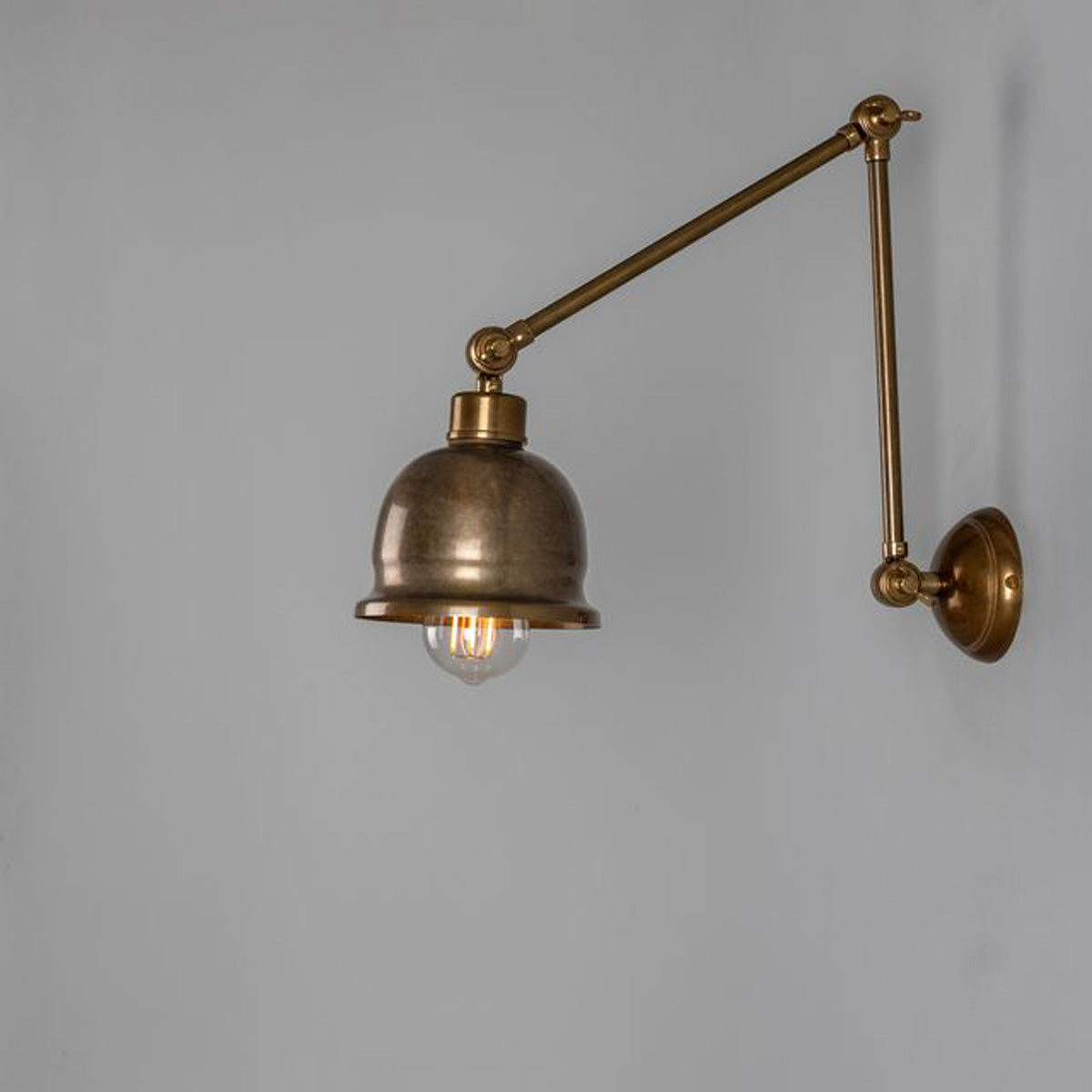 Dale Brass Poster Wall Light
