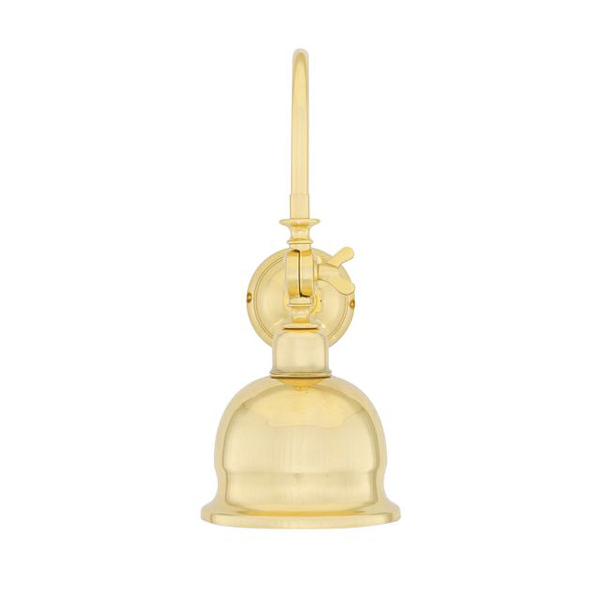 Apia Swivel Brass Poster Wall Light