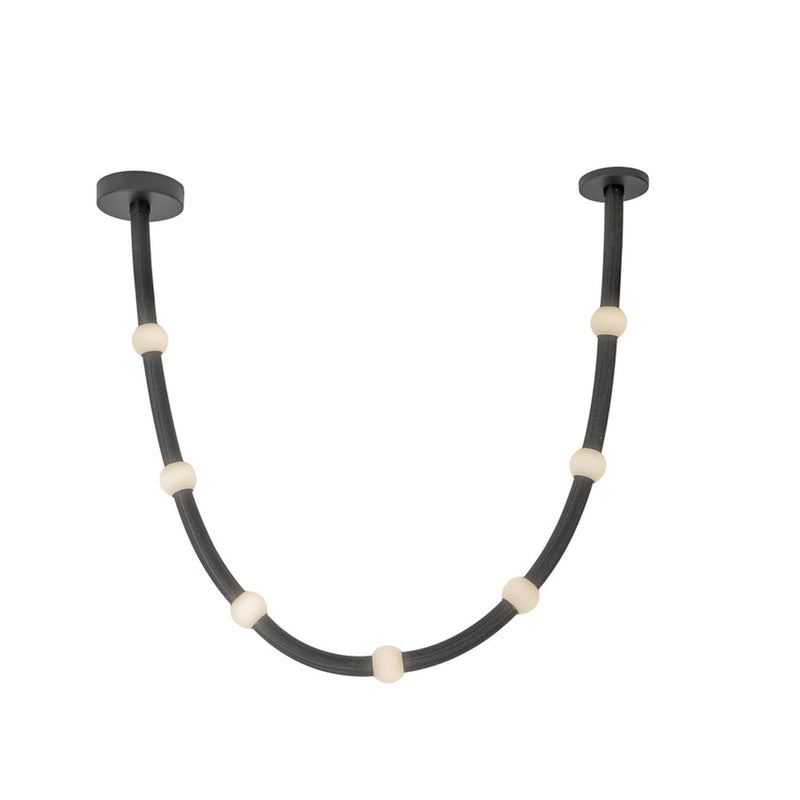 Corda 7-ft Black Opal Glass 32W Pendant