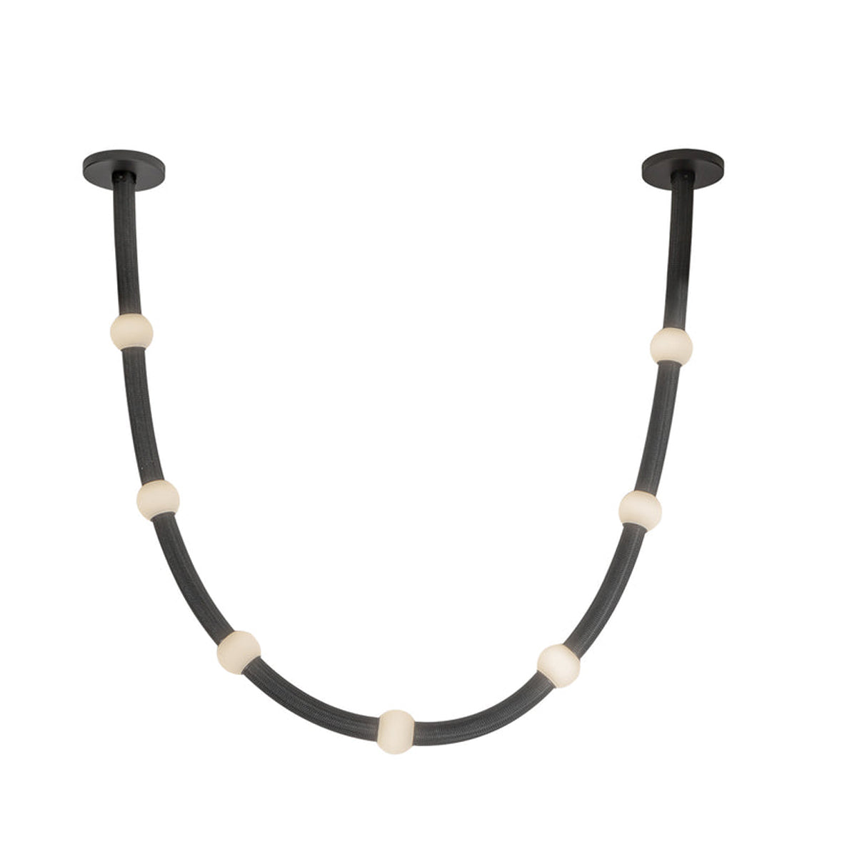 Corda 7-ft Black Opal Glass 32W Pendant