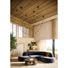 Corda 7-ft Black Opal Glass 32W Pendant
