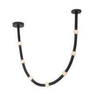 Corda 7-ft Black Opal Glass 32W Pendant