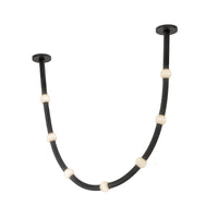 Corda 7-ft Black Opal Glass 32W Pendant