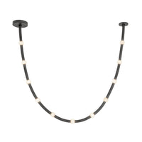 Corda 10-ft Black Opal Glass 48W Pendant